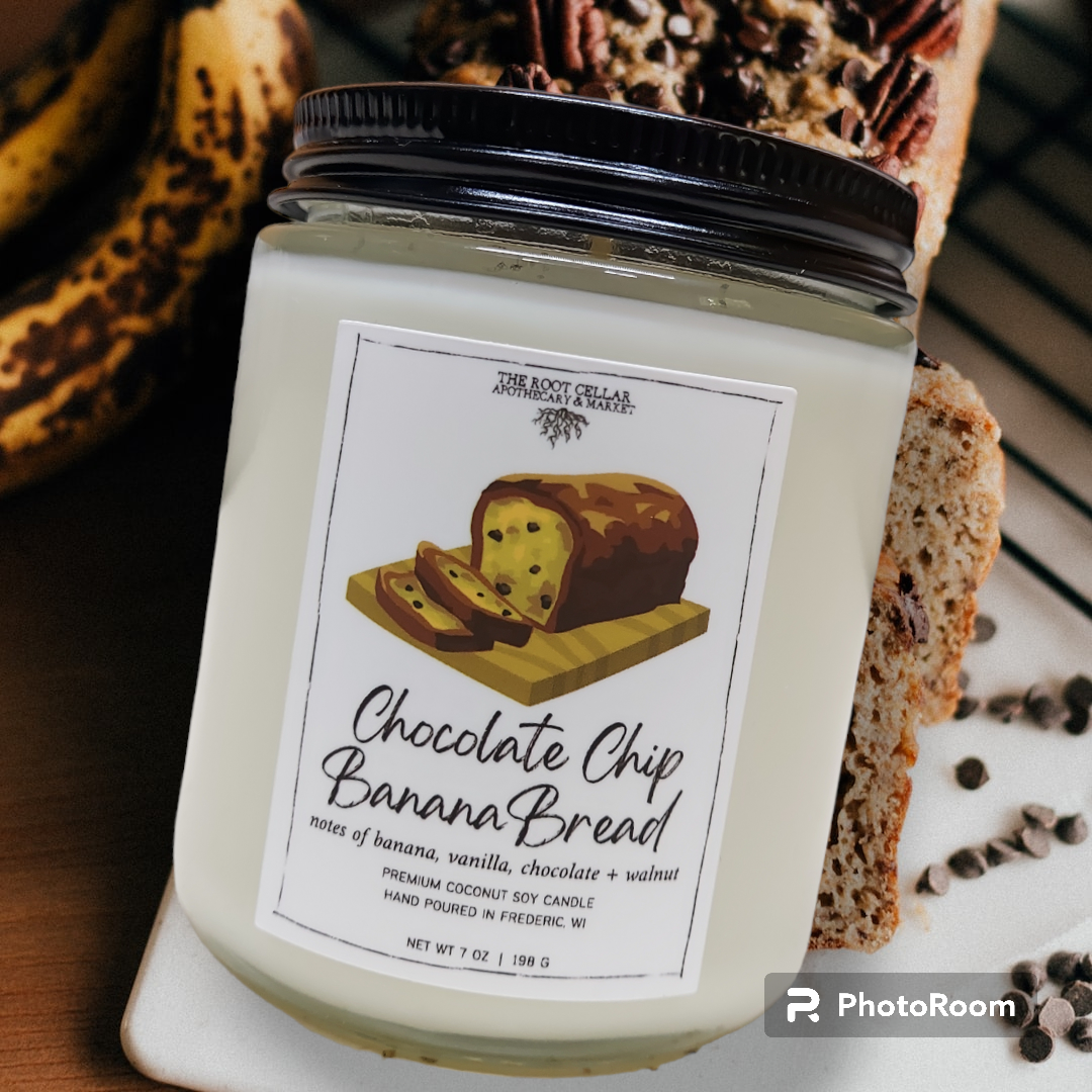 Chocolate Chip Banana Bread 7 oz Candle