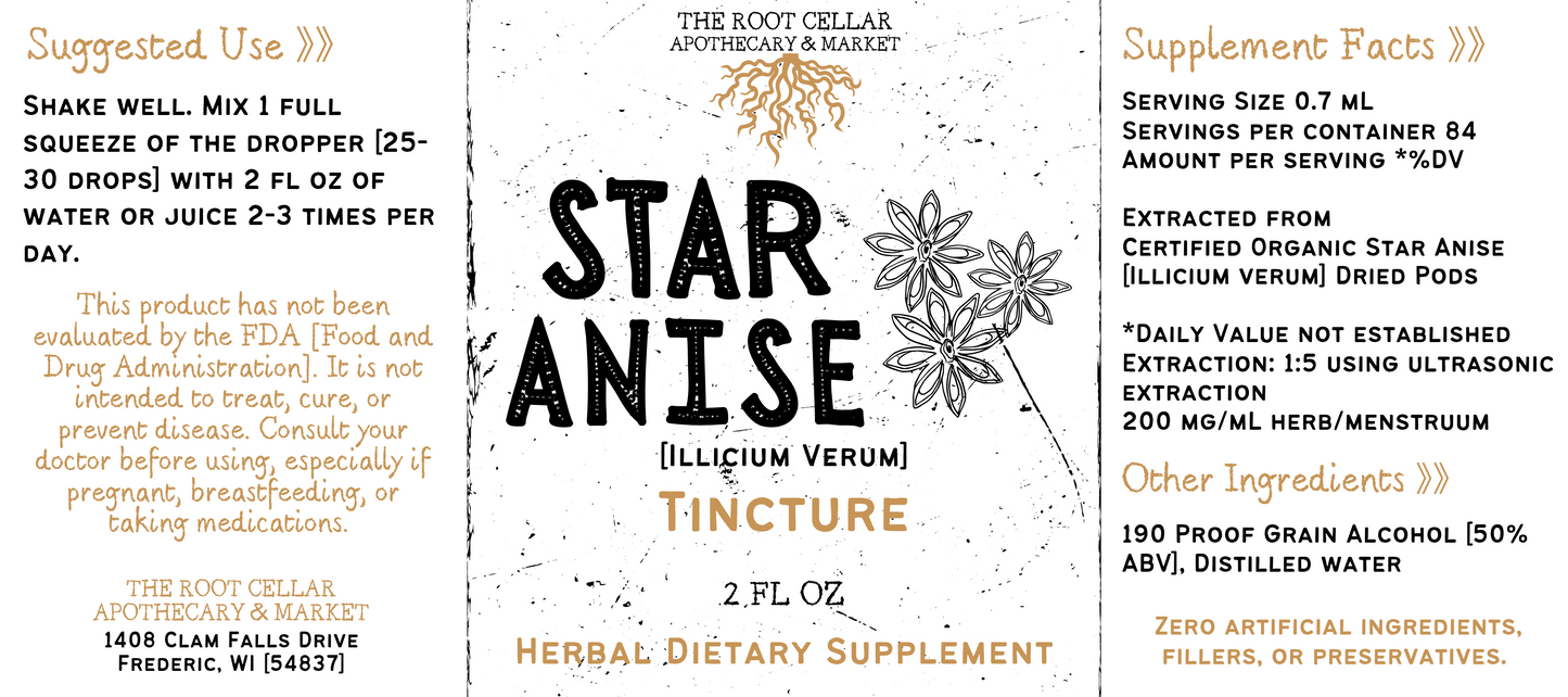 Tincture - Star Anise 2 oz